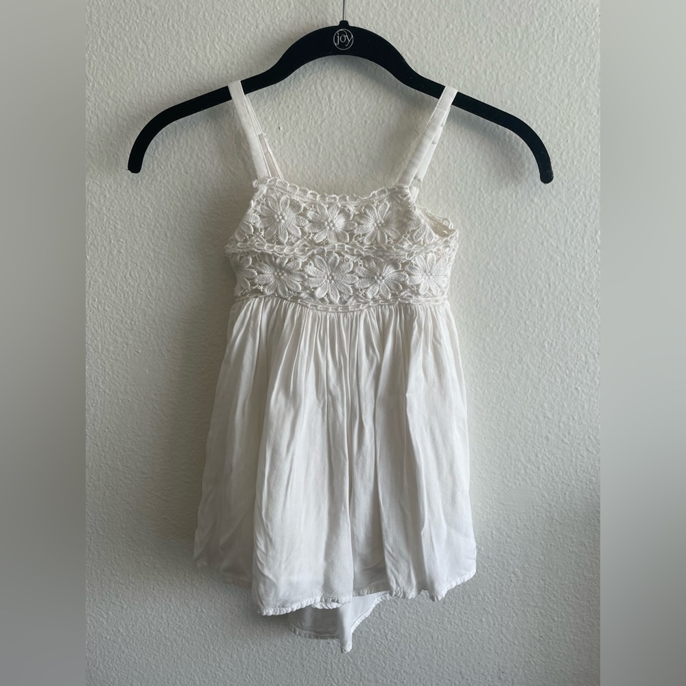 Summerly Sydney white, boho flower girl dress - 3